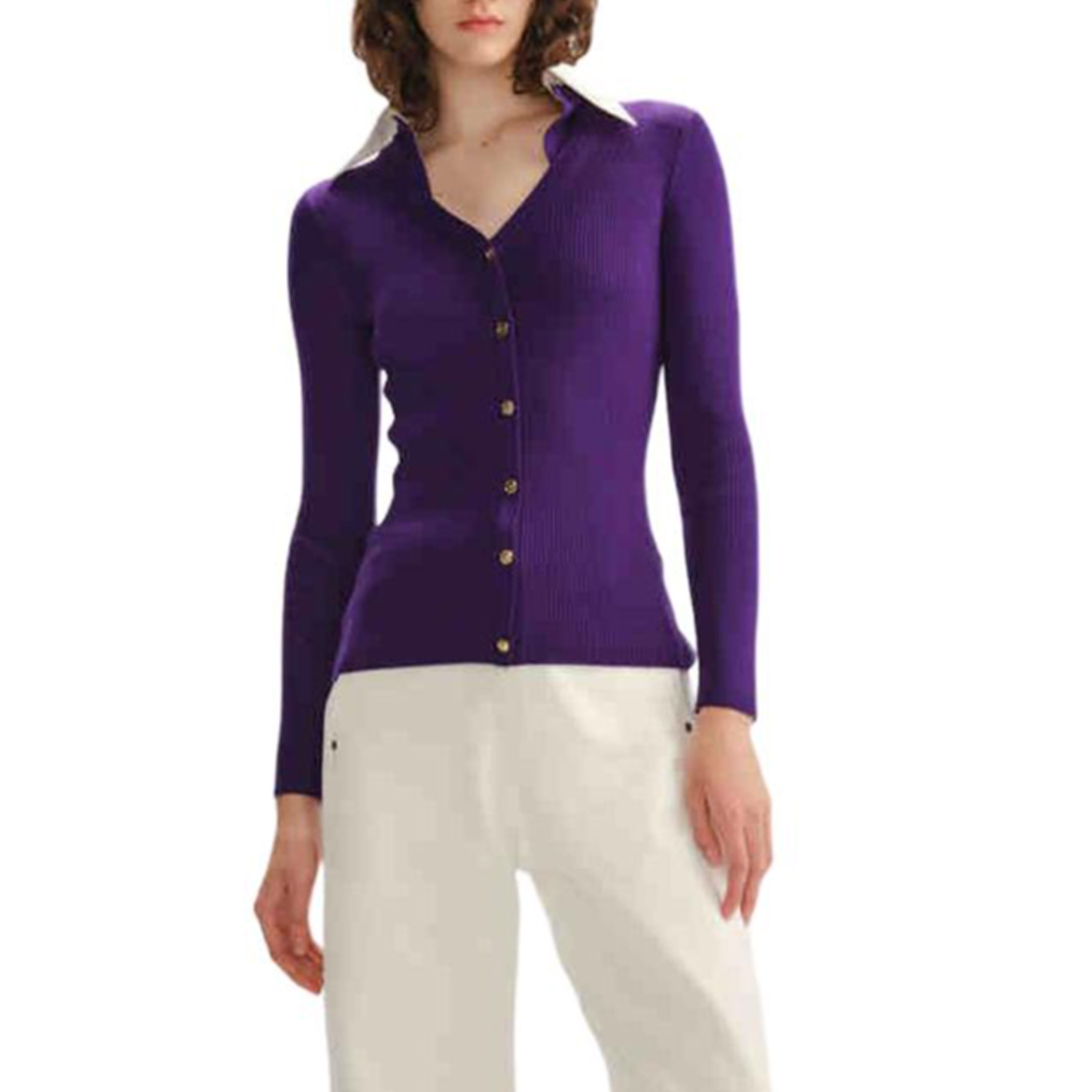 

KARL LAGERFELD / Karl Lagerfeld Jeans Вязаный свитер KARL LAGERFELD женский фиолетовый