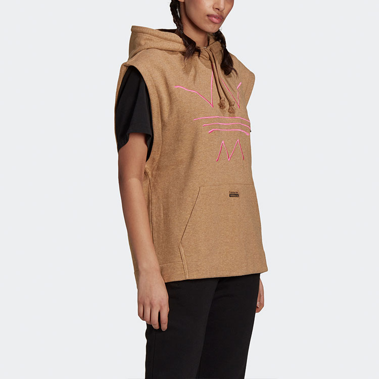 Жилет Adidas Originals R.Y.V. Hoodie, коричневый — фото 4