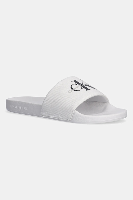 

Шлепанцы SLIDE MONOGRAM Calvin Klein Jeans, белый