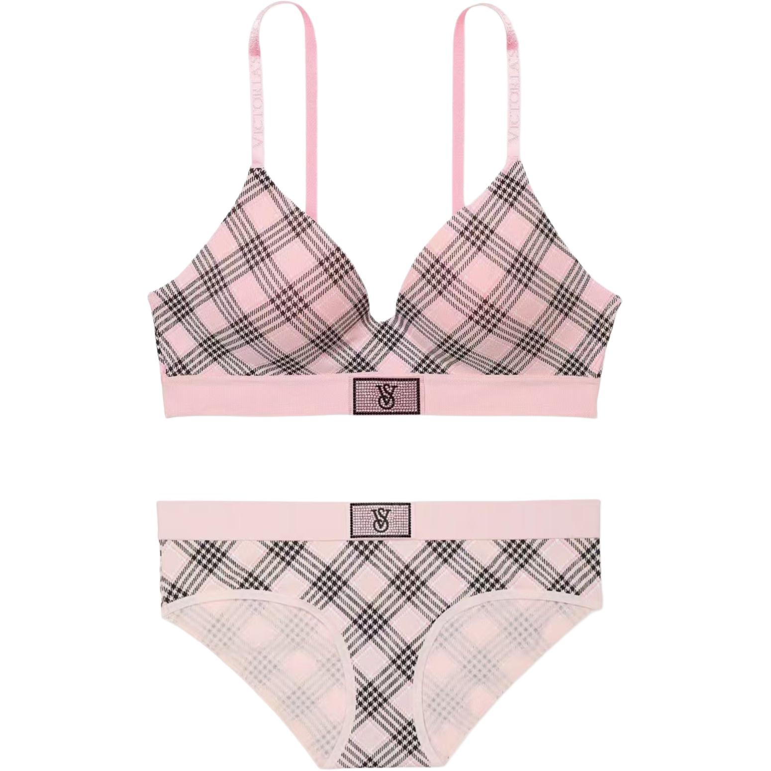 

Victoria's Secret Комплект нижнего белья Women's Pink Plaid