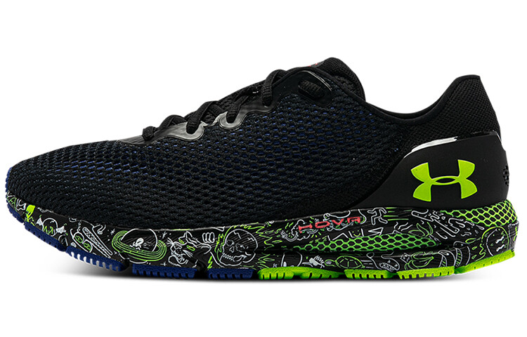 

Кроссовки HOVR Sonic 4 мужские низкие черные/зеленые Under Armour