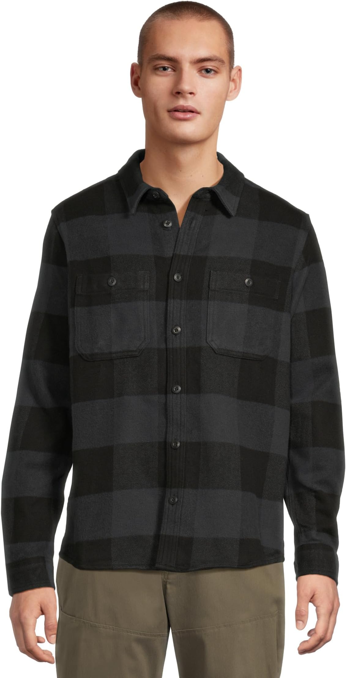 

Рубашка Mountain Hardwear Plusher Long Sleeve Shirt, цвет Black Tatanka Check Print