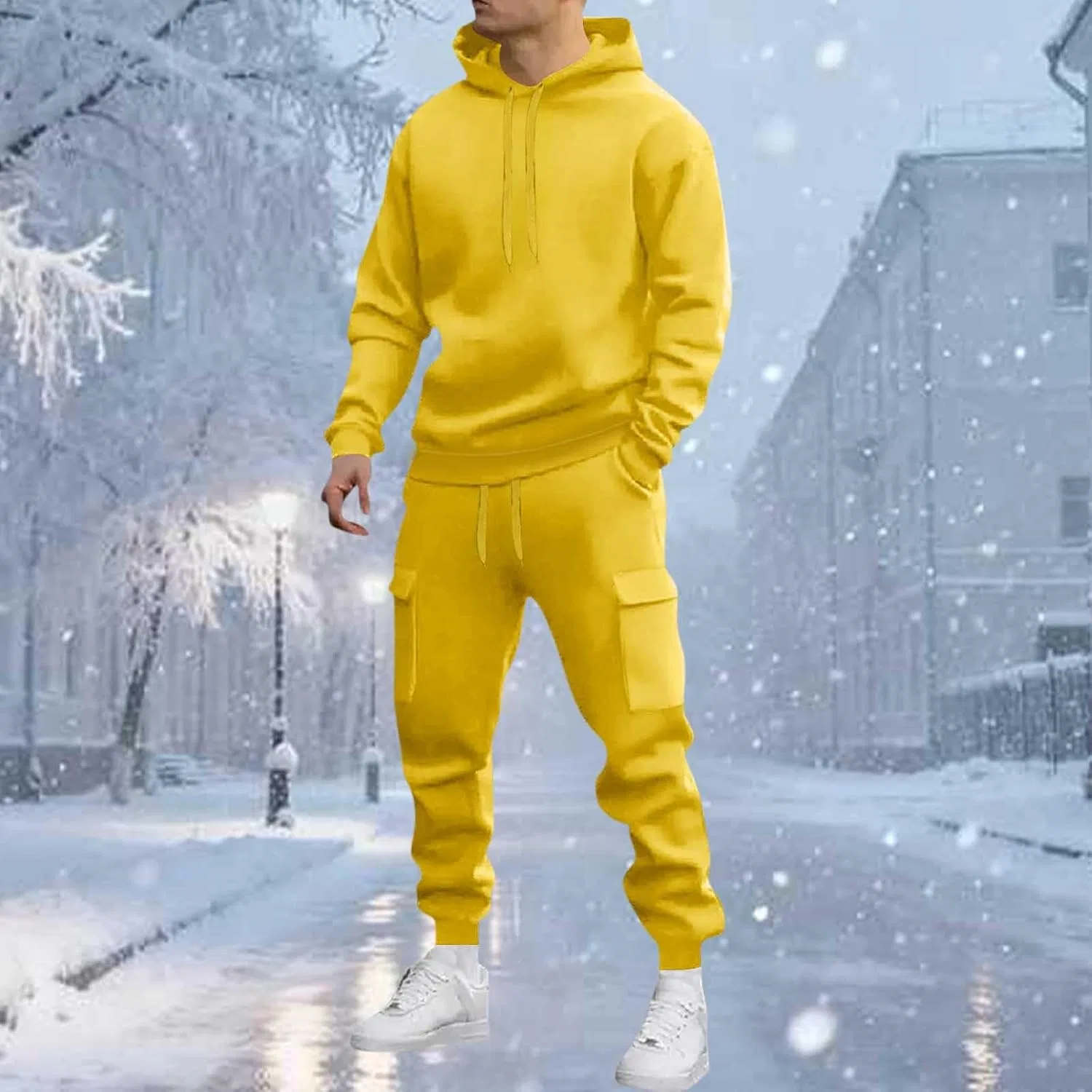 Спортивный костюм из рипстоп-ткани, Generic, 2 предмета, A01_yellow — фото 2