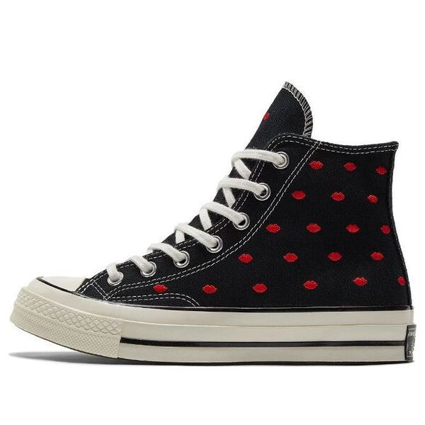 

Кроссовки chuck 70 embroidered lips high 'love me - black' Converse, черный