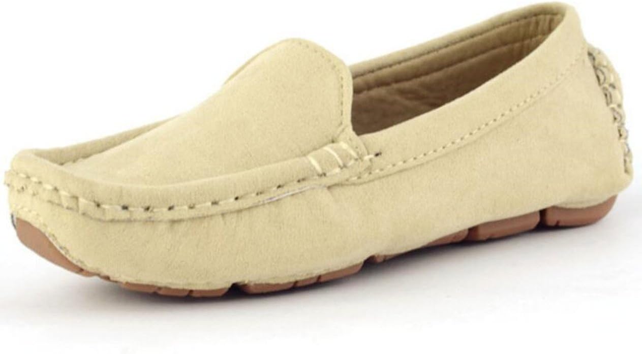 

Детские мокасины из мягкой замши Dadawen, бежевый