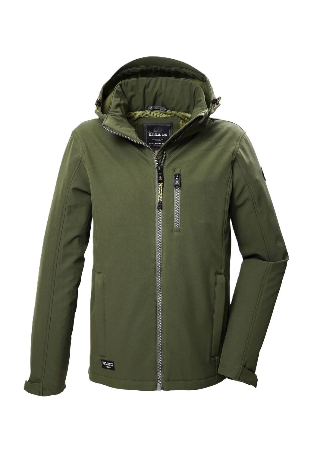 

Куртка Softshell, дышащая, с капюшоном, мужская Killtec, цвет 00756 Dunkeloliv