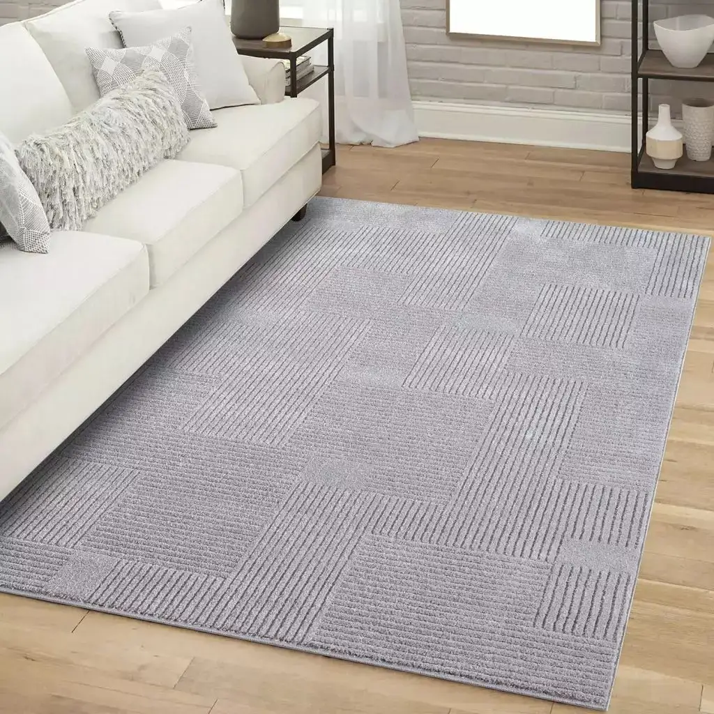 

Ковер Carpet City "FLAIR177", прямоугольный ковер с коротким ворсом, скандинавский стиль 80х150 см, серый
