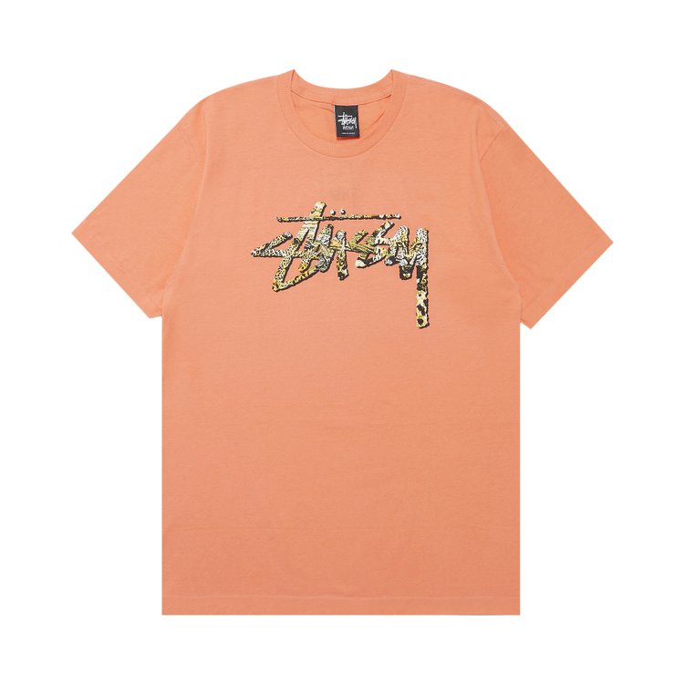 

Футболка Stussy Cheetah Stock 'Pale Red', красный