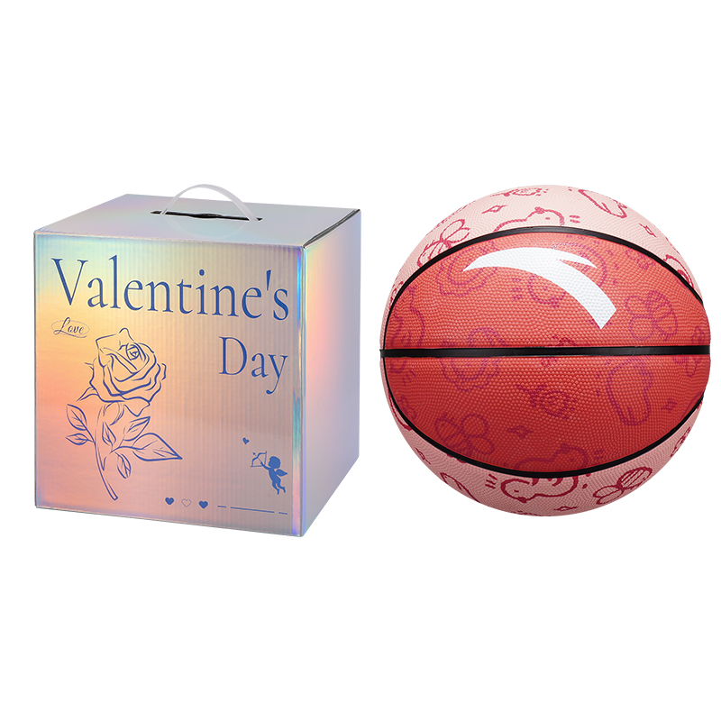 

ANTA Китайский резиновый баскетбольный мяч pink размер 5/7 тренировочный соревновательный unisex