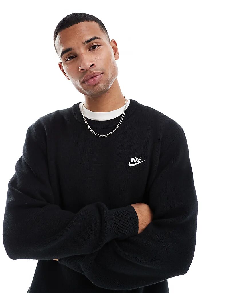 

Клубный свитер Crew черного цвета Nike