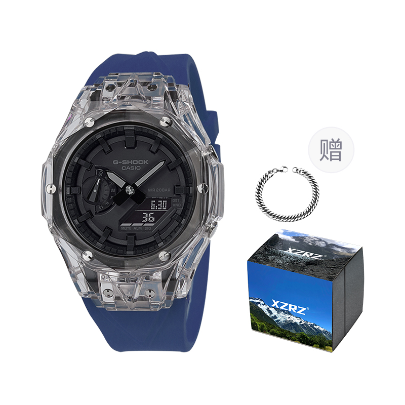 

Унисекс часы CASIO серии с двойным дисплеем жидкокристаллическим/аналоговым черные