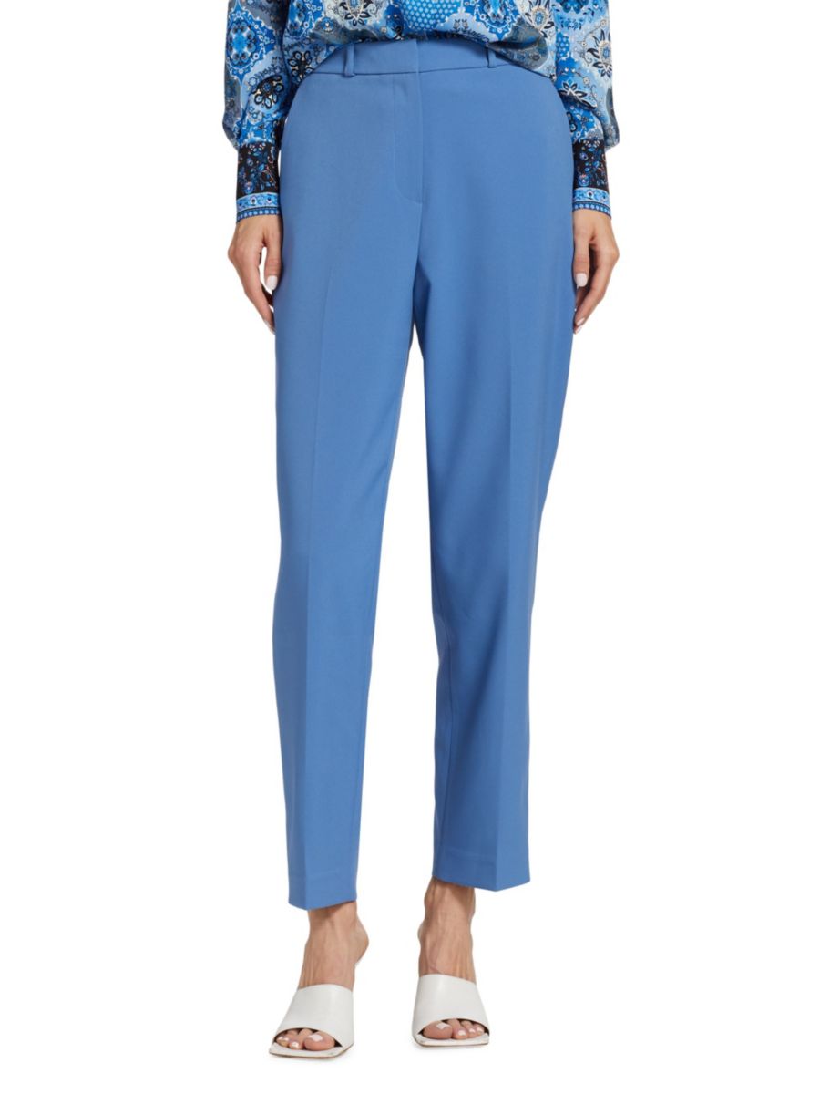 

Брюки Fiona Flat Front Elie Tahari, цвет Neptune