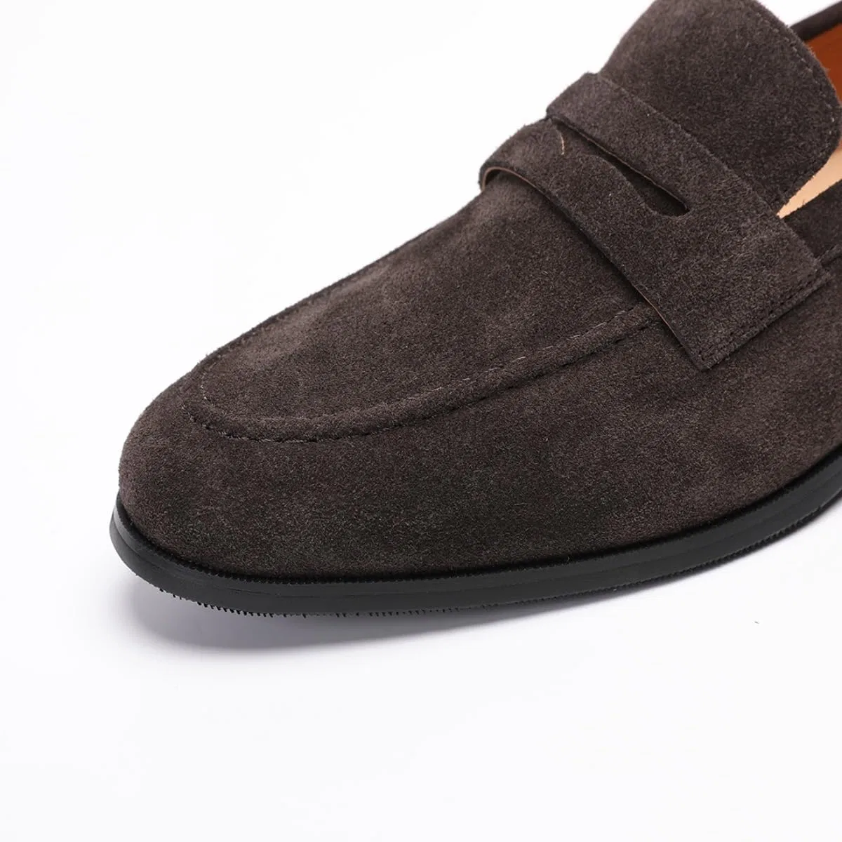Лоферы кожаные Penny Loafers, коричневый (замша) FIAVOM — фото 3