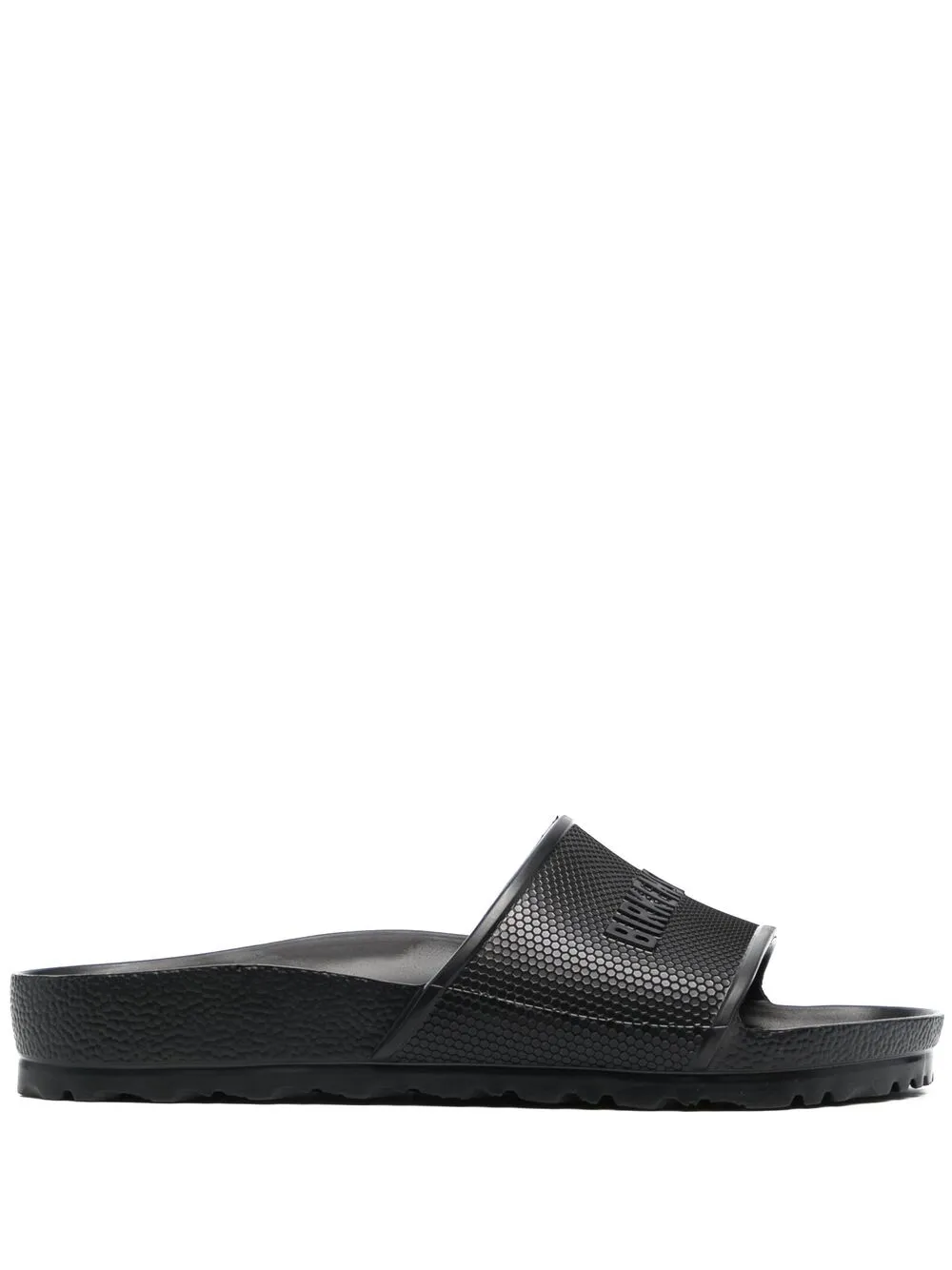 Шлепанцы с тисненым логотипом BIRKENSTOCK, черный
