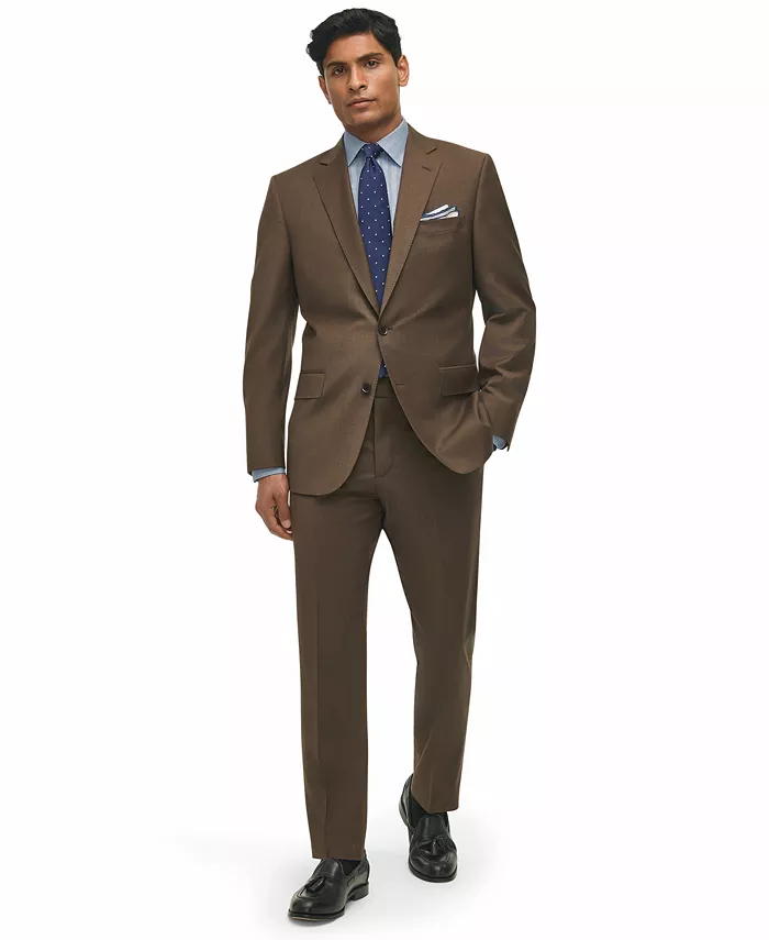 

Мужские костюмы Classic-Fit из шерсти по отдельности Brooks Brothers, коричневый