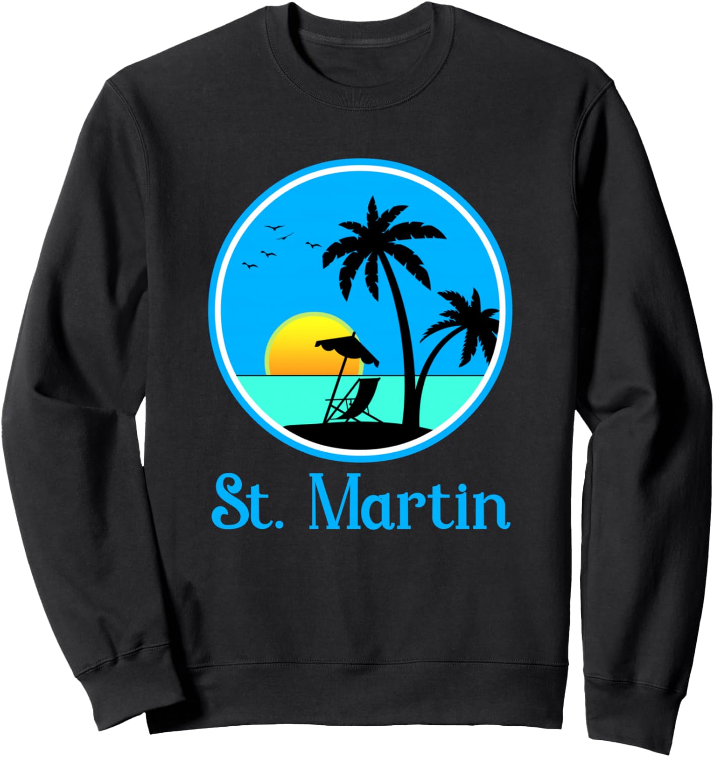 

Сувенирная толстовка в подарок на отпуск на остров Сен-Мартен St. Martin Apparel Co., черный