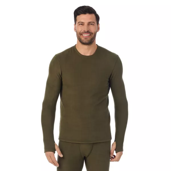 

Мужская флисовая термобазовая водолазка Midweight Performance Cuddl Duds, цвет dark olive