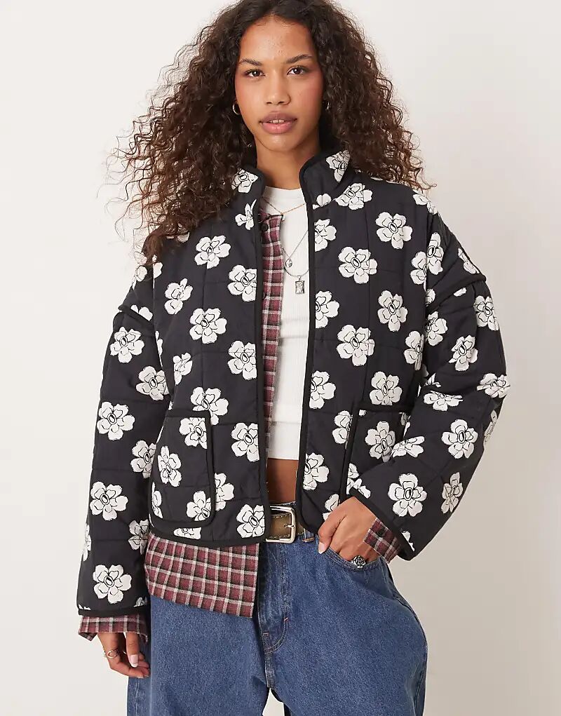 

Куртка-пуховик Chloe с цветочным принтом в цвете Night Blooms Free People