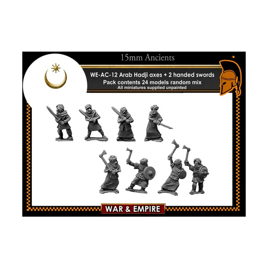

Двуручные мечи и топоры – арабские хаджи, War & Empire - Dark Ages Miniatures - Arab (15mm)