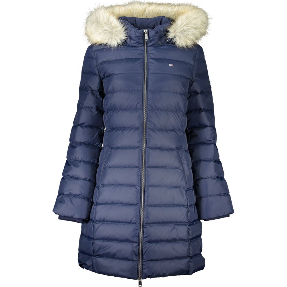 

Синяя женская куртка из полиэстера Tommy Hilfiger