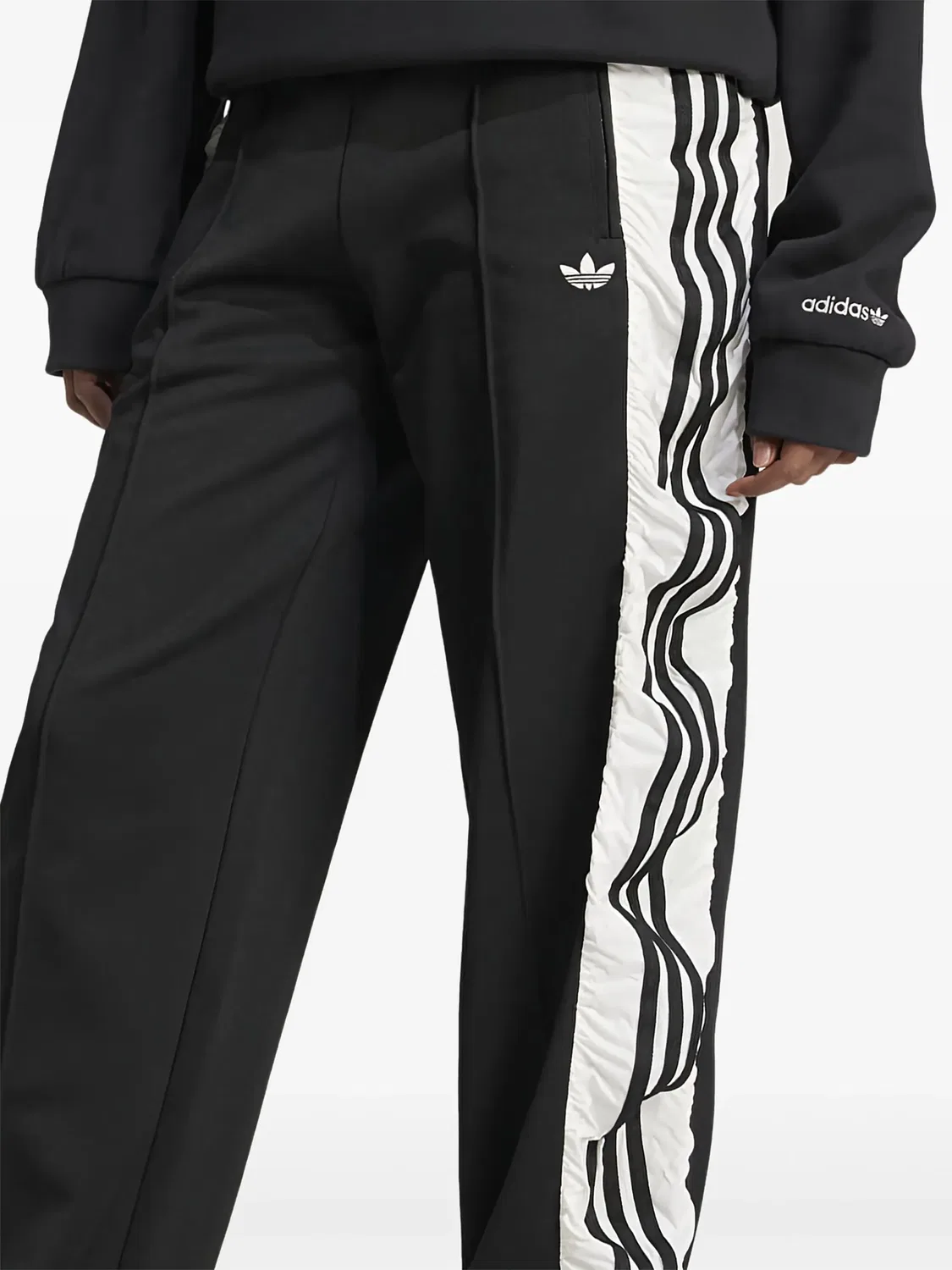Спортивные брюки с лампасами adidas, черный — фото 2