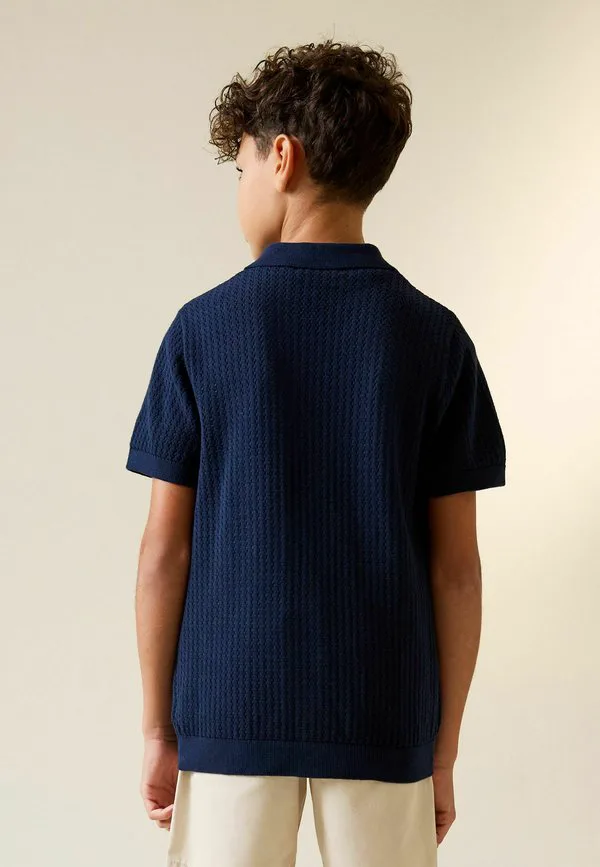 Рубашка стандартного кроя на пуговицах Next, Navy Blue