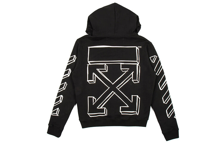 

Толстовка с капюшоном и диагональными стрелками Off-White