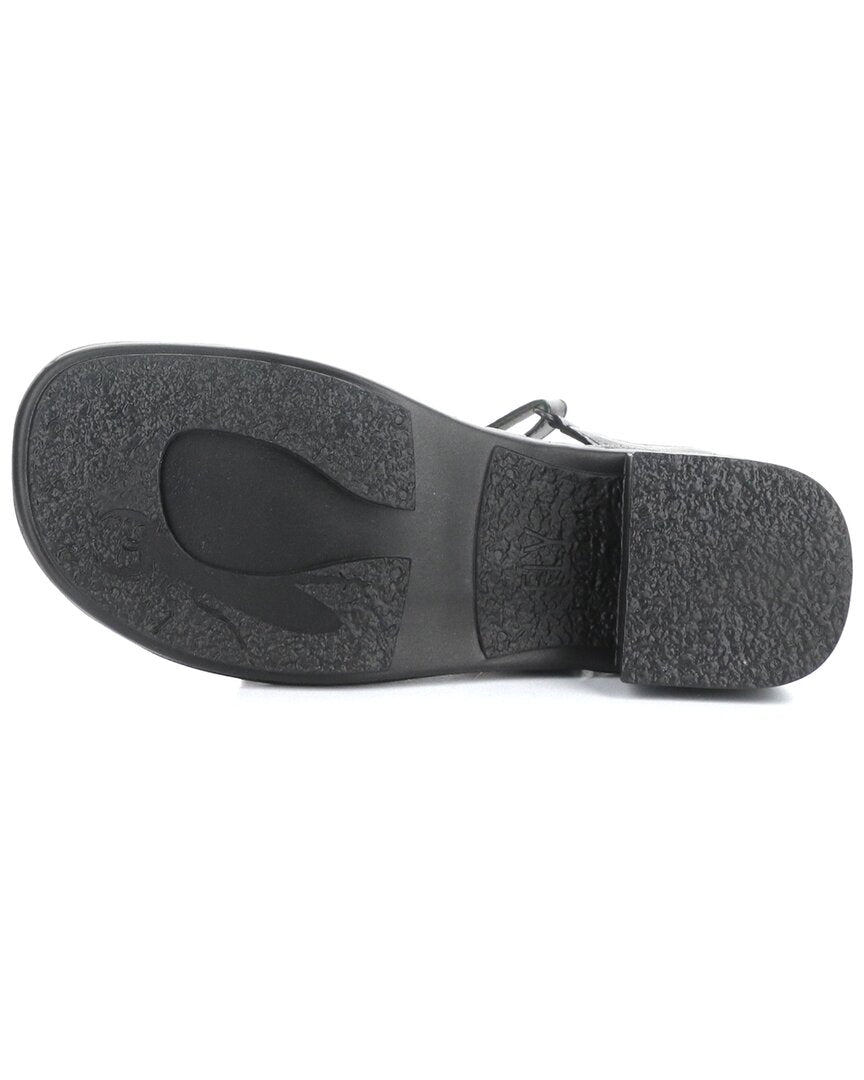 FLY London Exie Leather Sandal, черный — фото 4