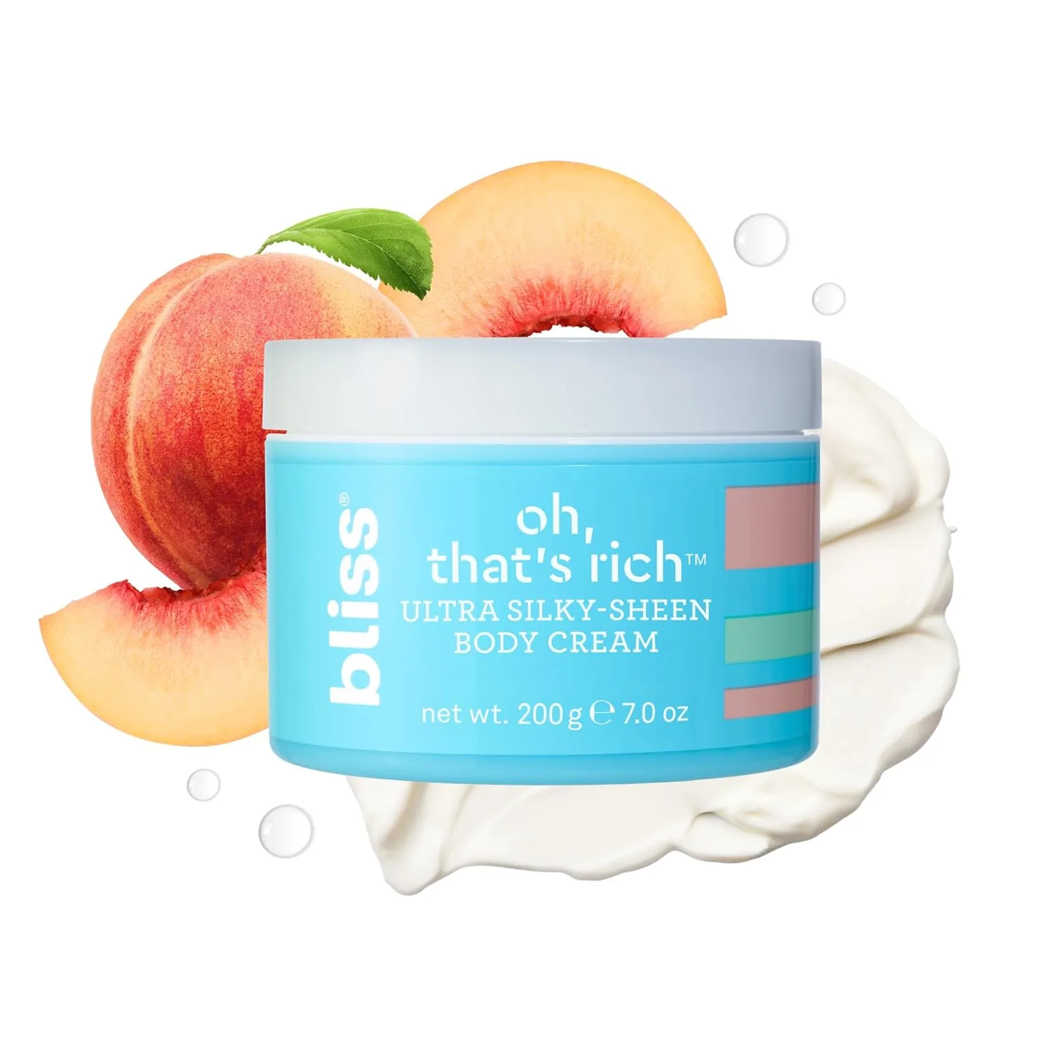 Крем для тела Bliss Oh, That's Rich Ultra Silky-Sheen | Мгновенно впитывается | Разглаживает и успокаивает даже самую сухую кожу | Без парабенов, не тестируется на животных | 7,0 унций