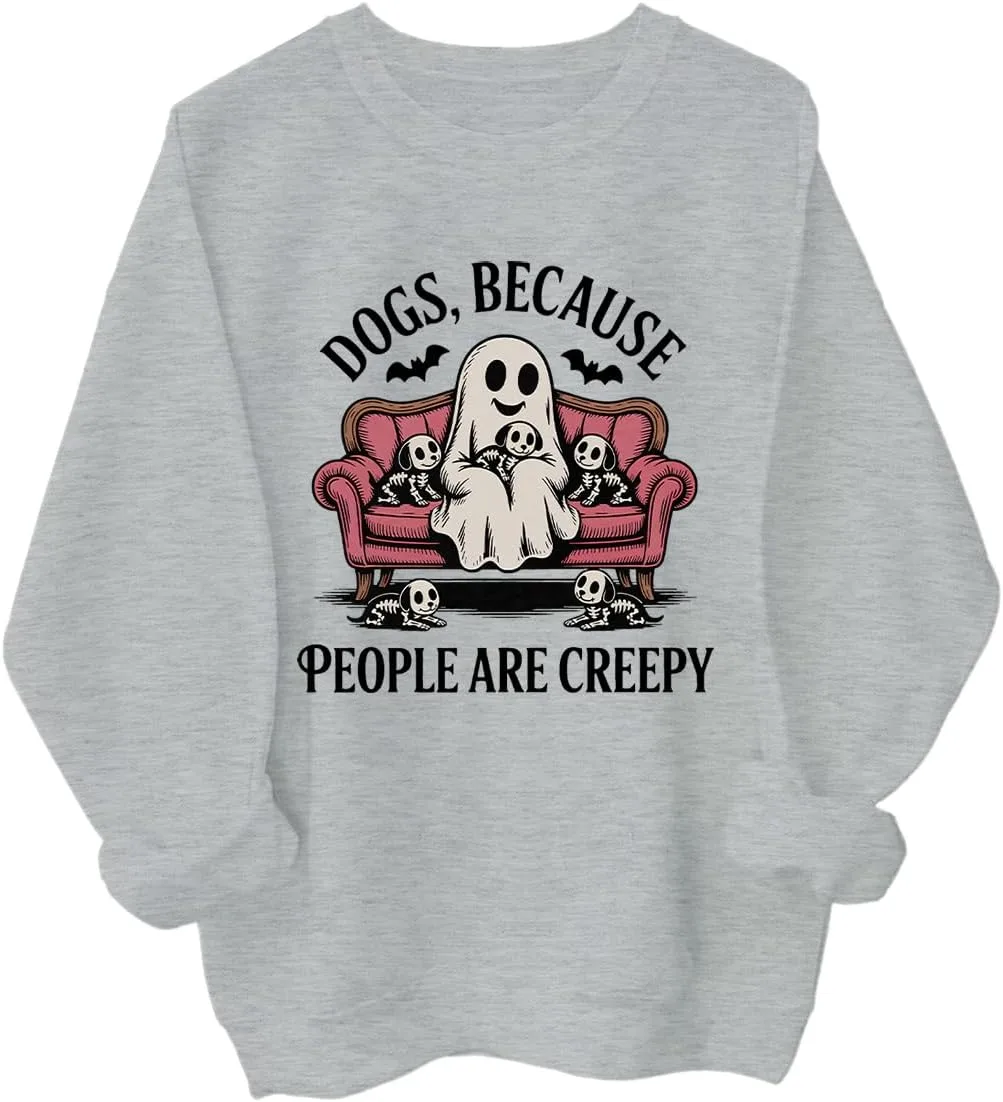 

Толстовка с принтом "Dogs Because People Are Creepy" Racsea