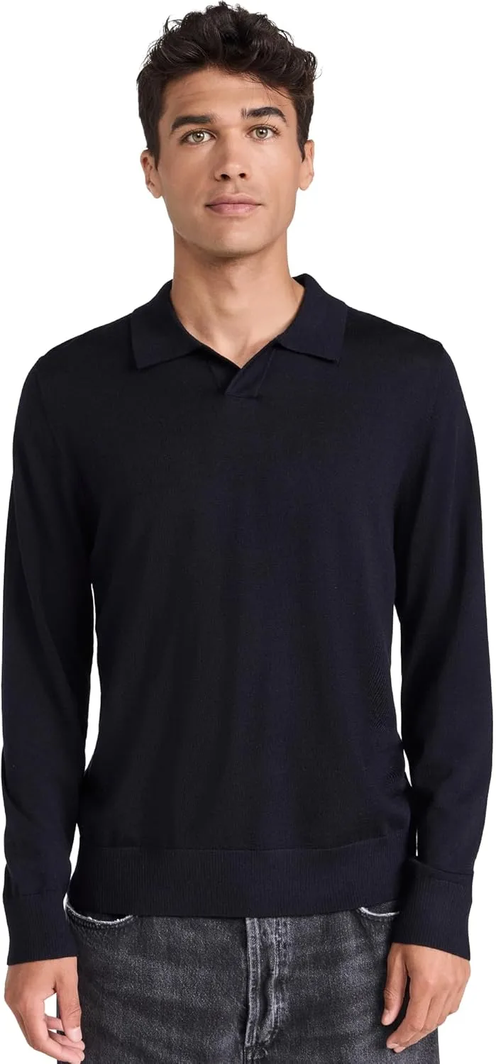 

Vince мужская поло Johnny Collar из мериноса