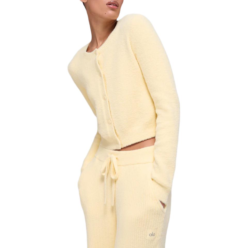 

Укороченный кардиган Snuggle Up Sweater Alo Yoga, candleсветло-желтый