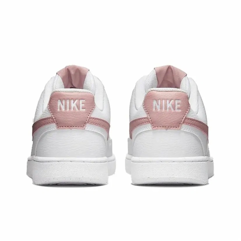Детские низкие кроссовки для скейтбординга Court Vision Nike, белый/розовый — фото 4