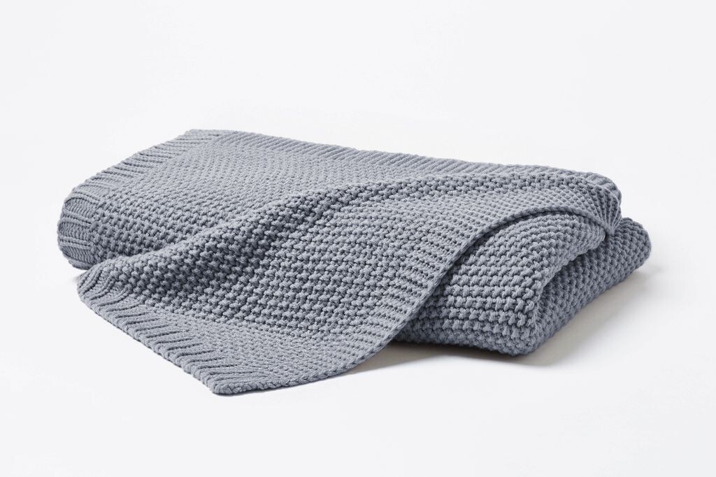 

Вязаное одеяло ALMA GREY 130х170см, Jekatex