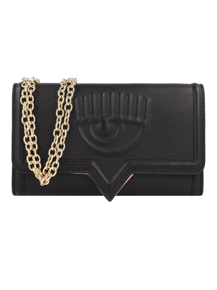 

Клатч Chiara Ferragni Eyelike Bags Clutch Geldbörse 17 cm, черный