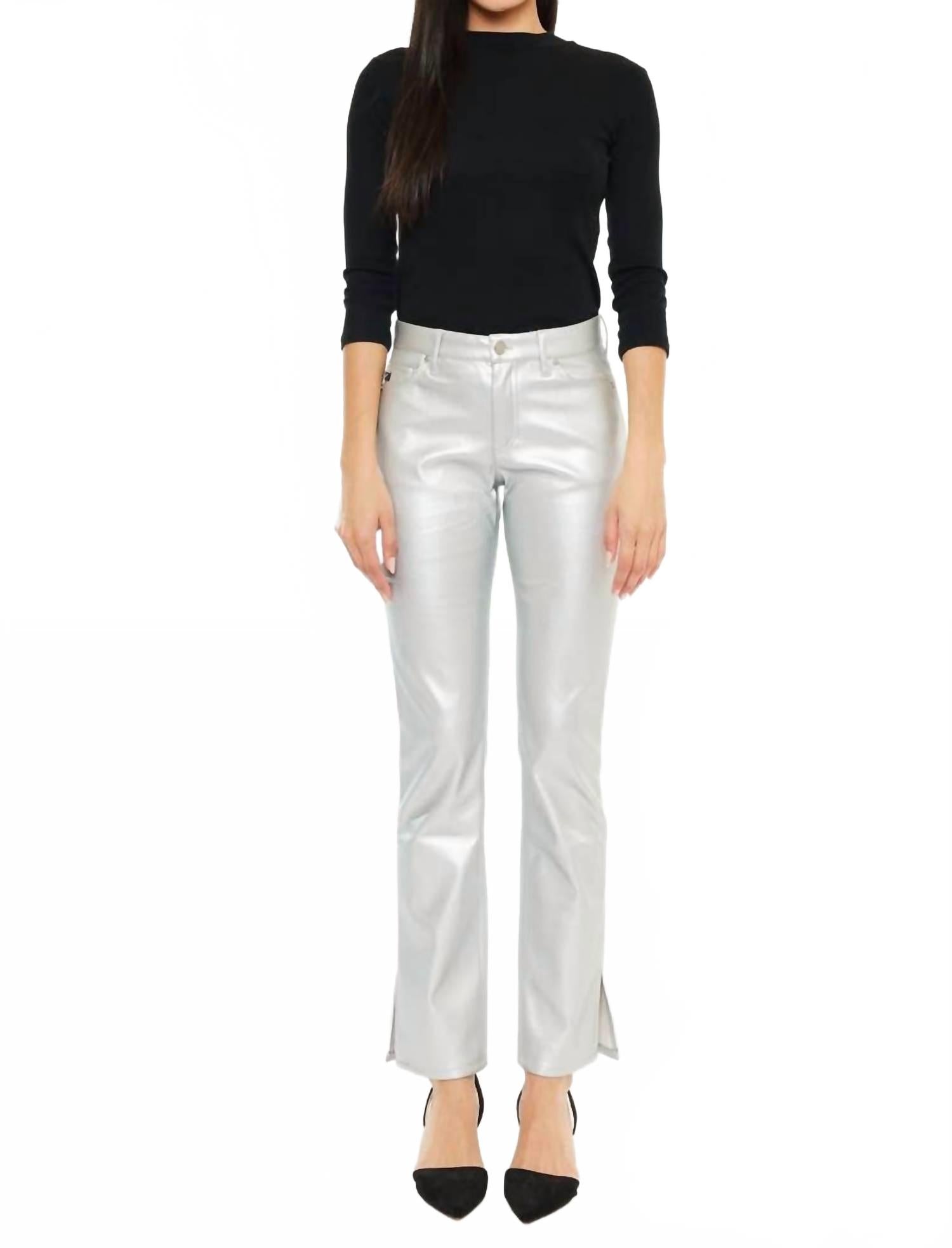 

KanCan Брюки Starlight Shimmer - Petite, серебристый цвет