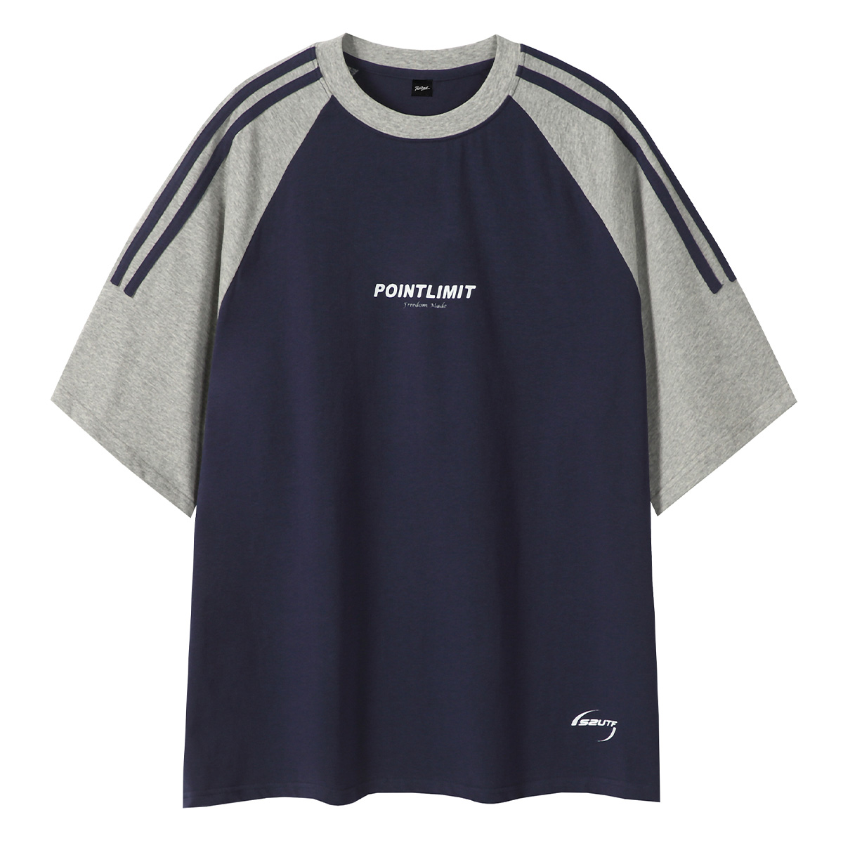

Футболка унисекс POINTLIMIT, Navy Blue & Apricot