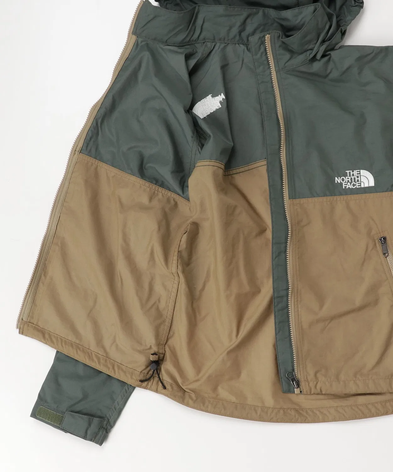 Ветровка детская The North Face Compact Jacket из нейлона, жёлто-зелёная — фото 3