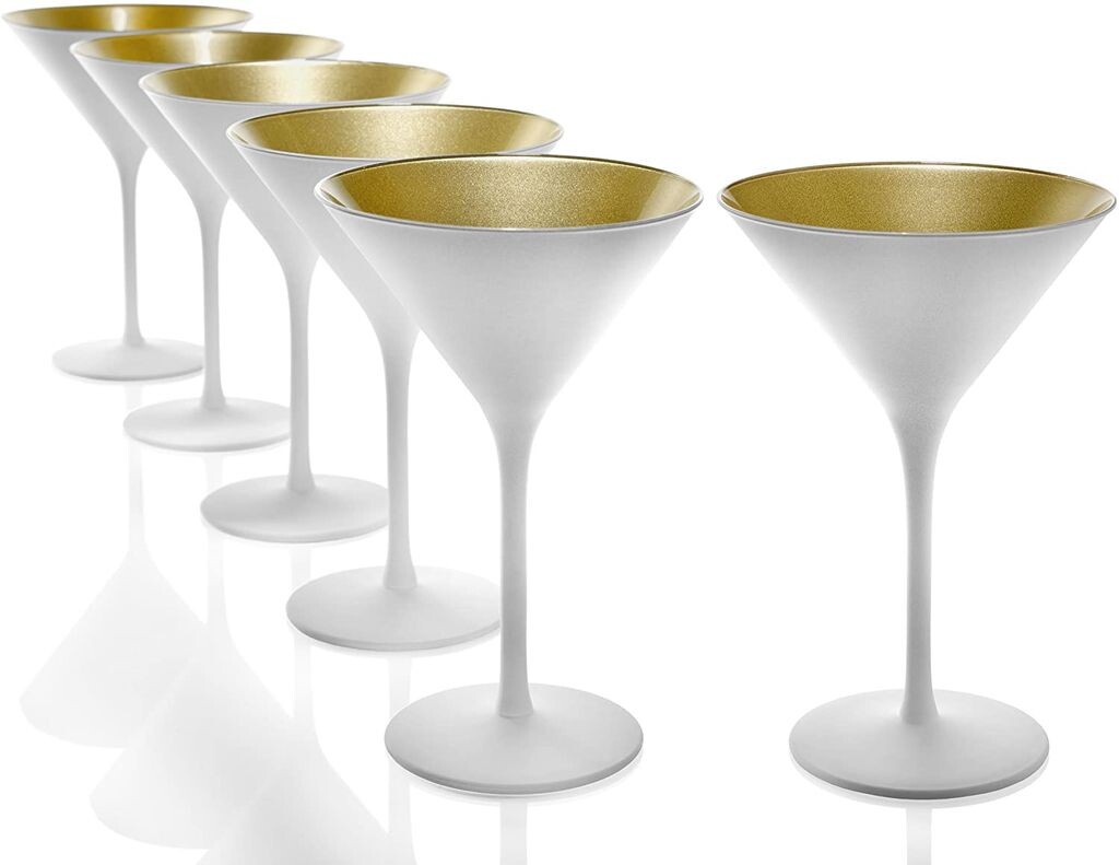 

Stölzle Lausitz Бокалы для коктейля Martini Чаша для коктейля Grandezza 240 мл матовый белый и золотой 1400025