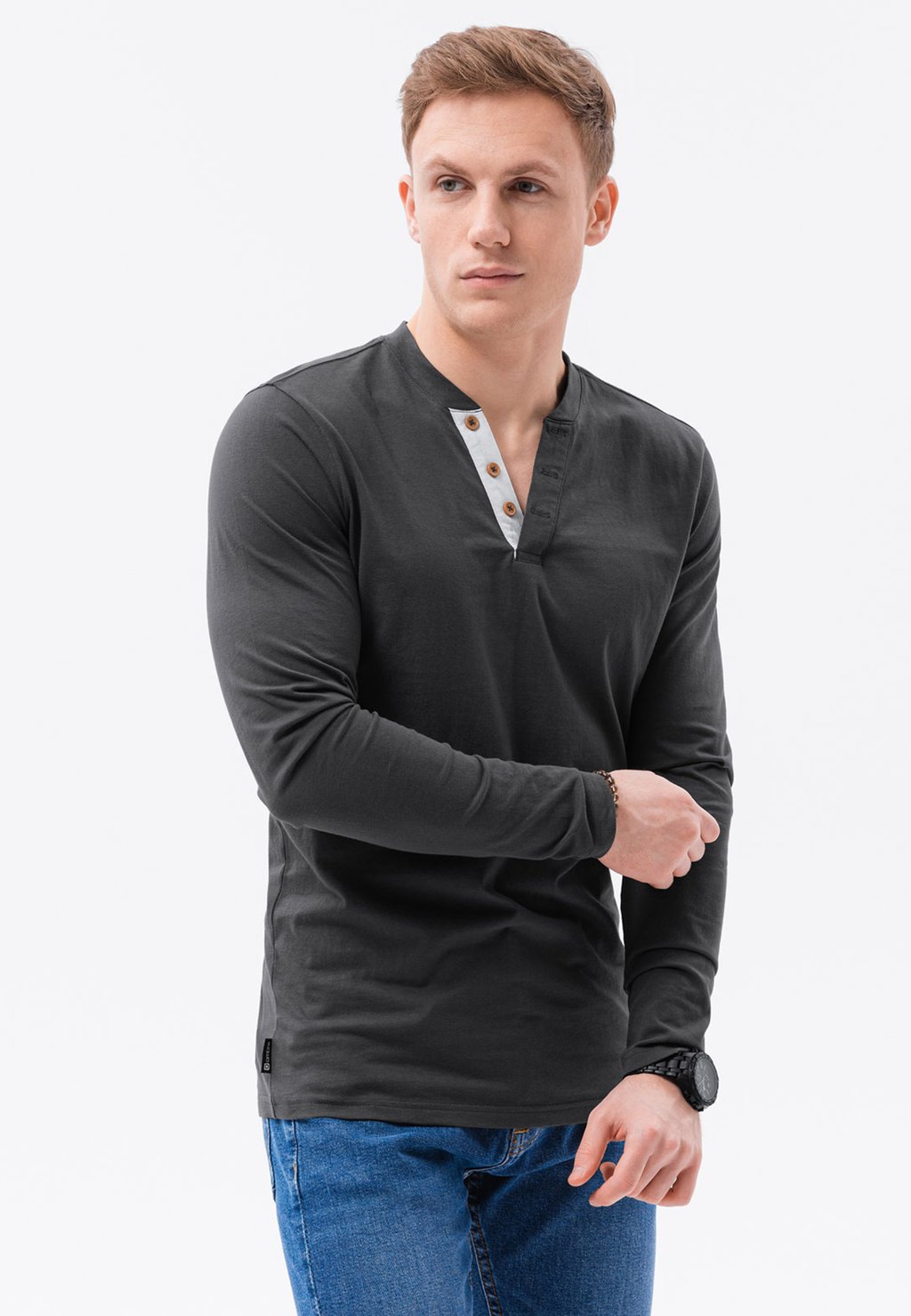 

Лонгслив PLAIN LONGSLEEVE Ombre, темно-серый