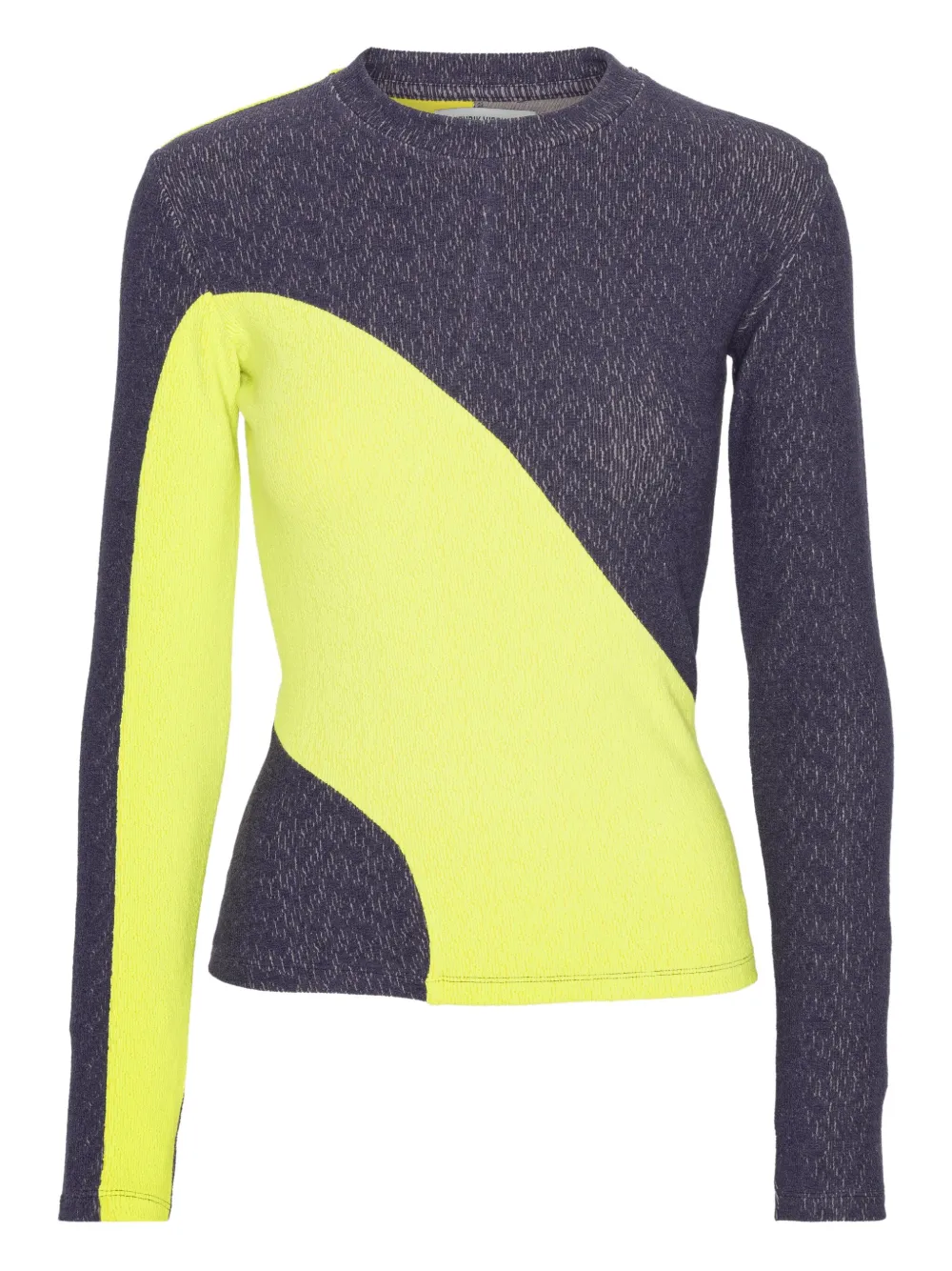 

Футболка в стиле колор-блок с длинными рукавами Henrik Vibskov, желтый