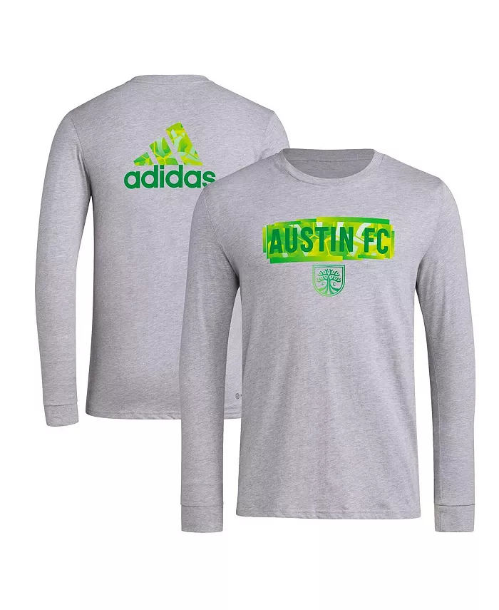 

Мужская серая футболка с длинным рукавом Austin FC Local Pop AEROREADY adidas