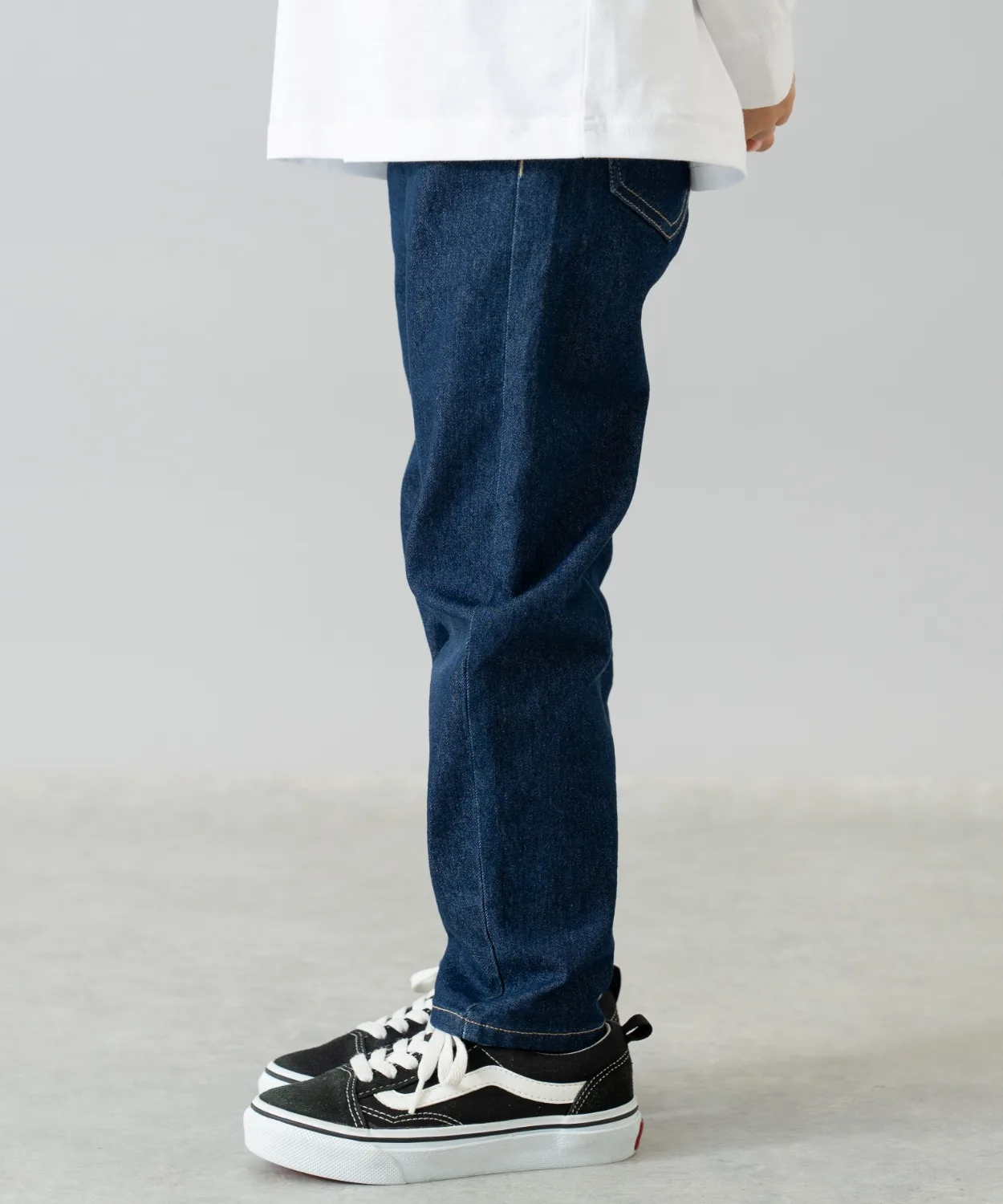 Детские джинсы slim straight Denim Slim Straight Pants and D. petit main синие — фото 3