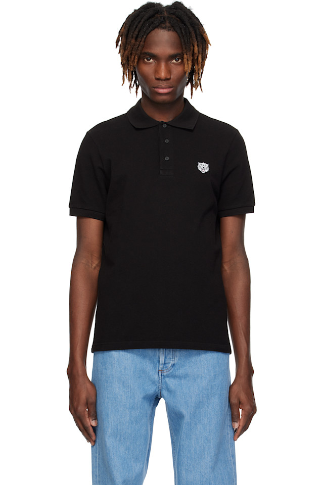 

Kenzo Paris 'Kenzo Happy Tiger' поло с вышивкой slim Kenzo, черный