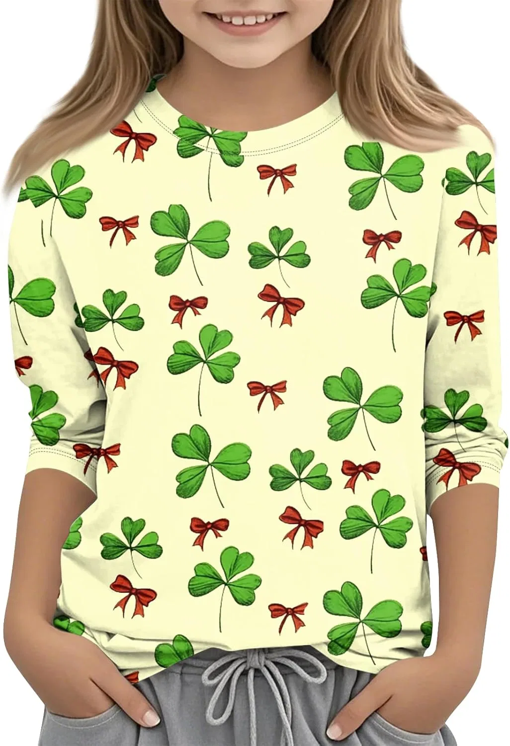 Футболка с принтом Shamrock, бренд Generic, цвет 3-yellow