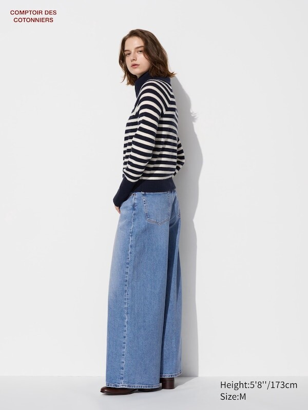 

Широкие джинсы Uniqlo, синий