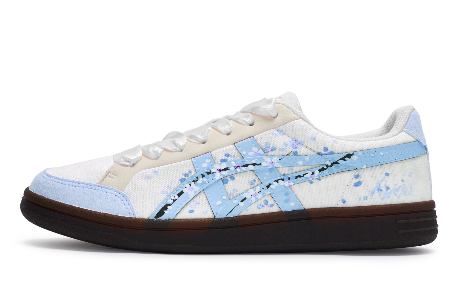 Кроссовки Onitsuka Tiger Advanti Skateboarding Shoes Unisex Low-top Blue, белый/синий — фото 2