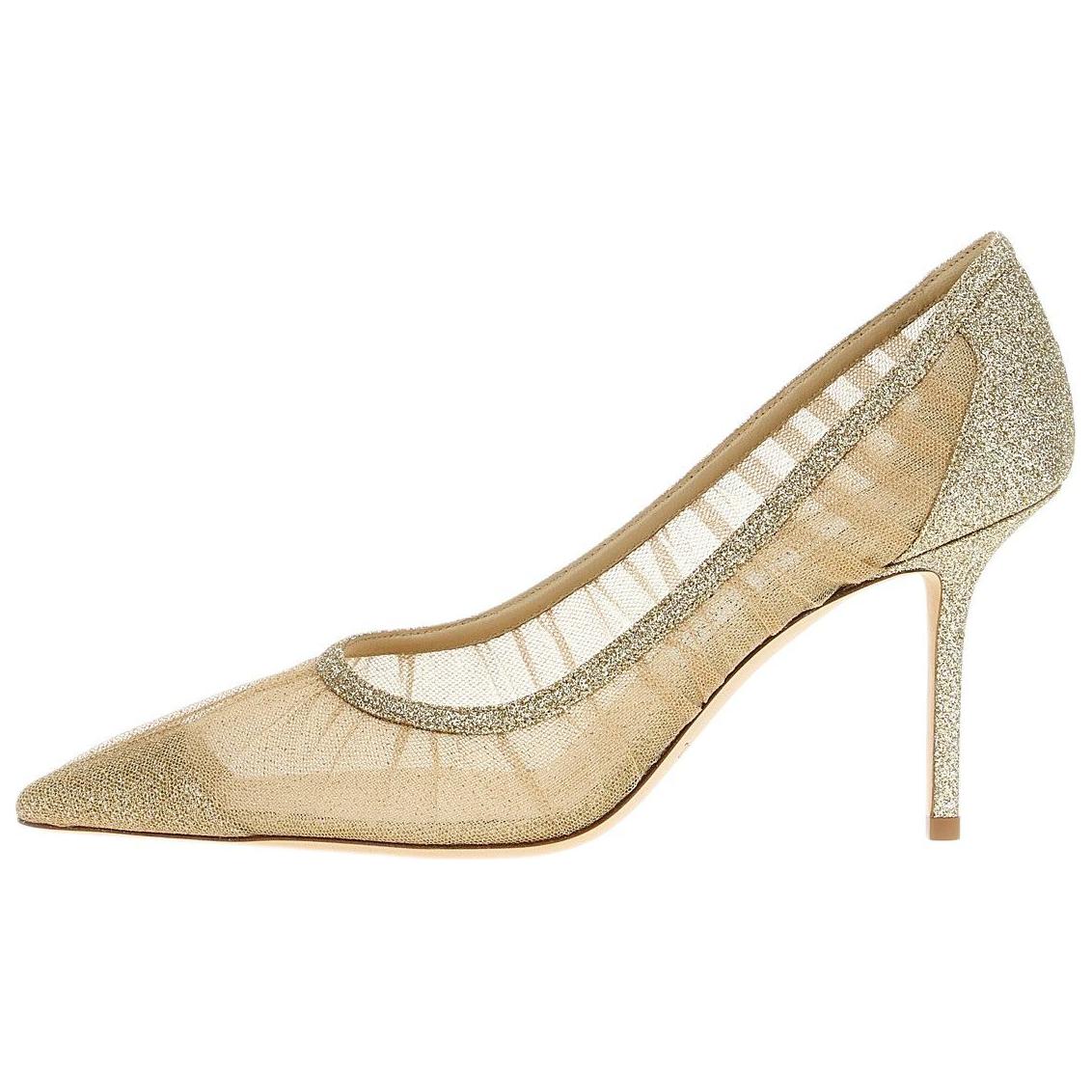 Туфли на высоком каблуке LOVE Slim Heel 8,5 см, женские, золотистые Jimmy Choo, Original Shoe Box Included