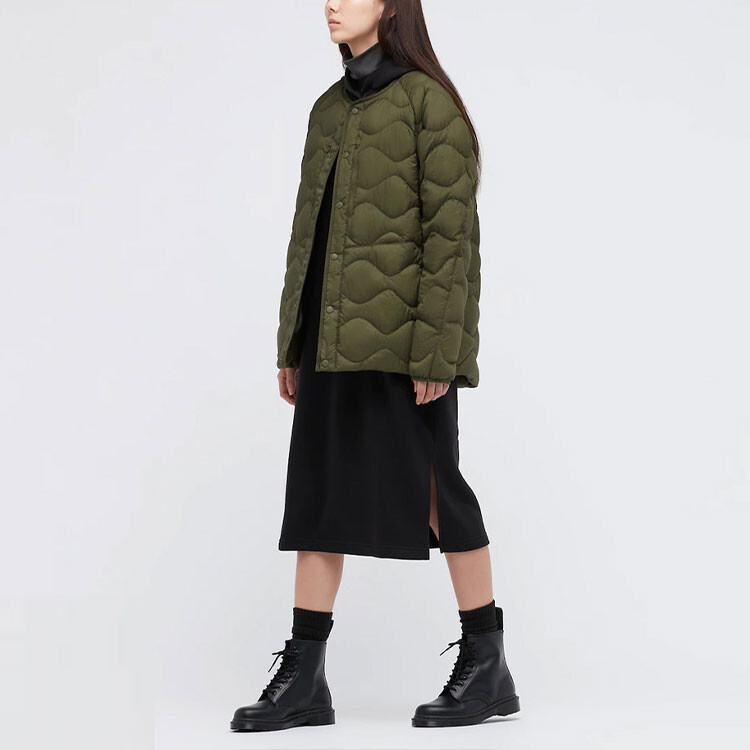 Ультралегкая пуховая куртка Uniqlo x White Mountaineering Unisex, 56 оливковый — фото 2