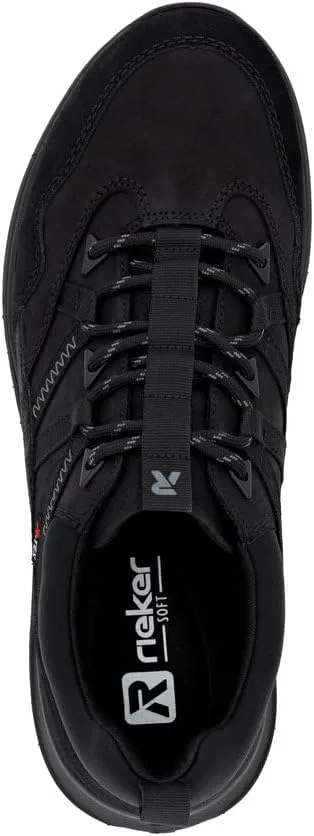 Rieker RiekerTEX U0104 Мужские низкие кроссовки, свободная стелька, водоотталкивающая,, Black 00 — фото 4